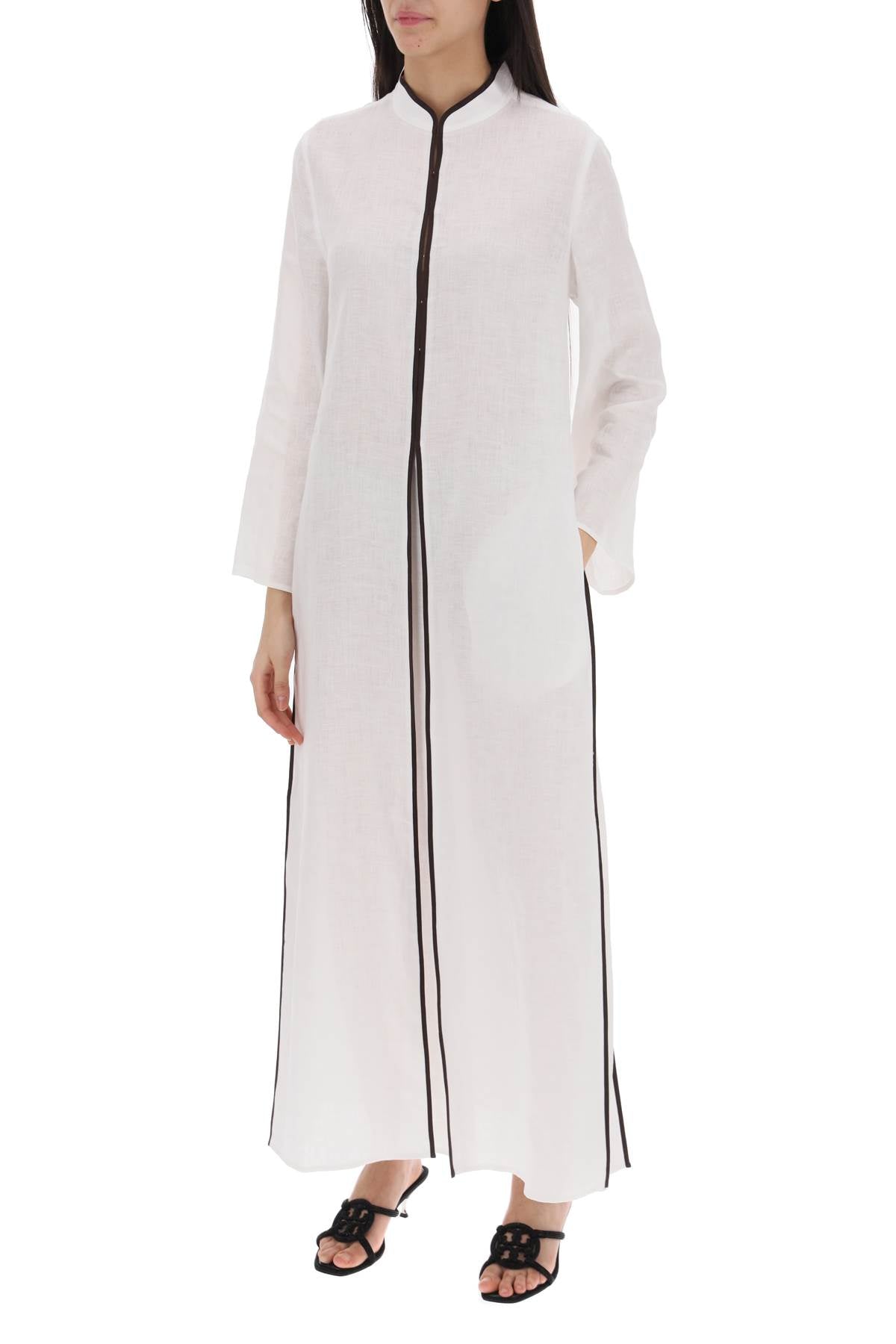 Tory Burch long linen caftan dress image 3