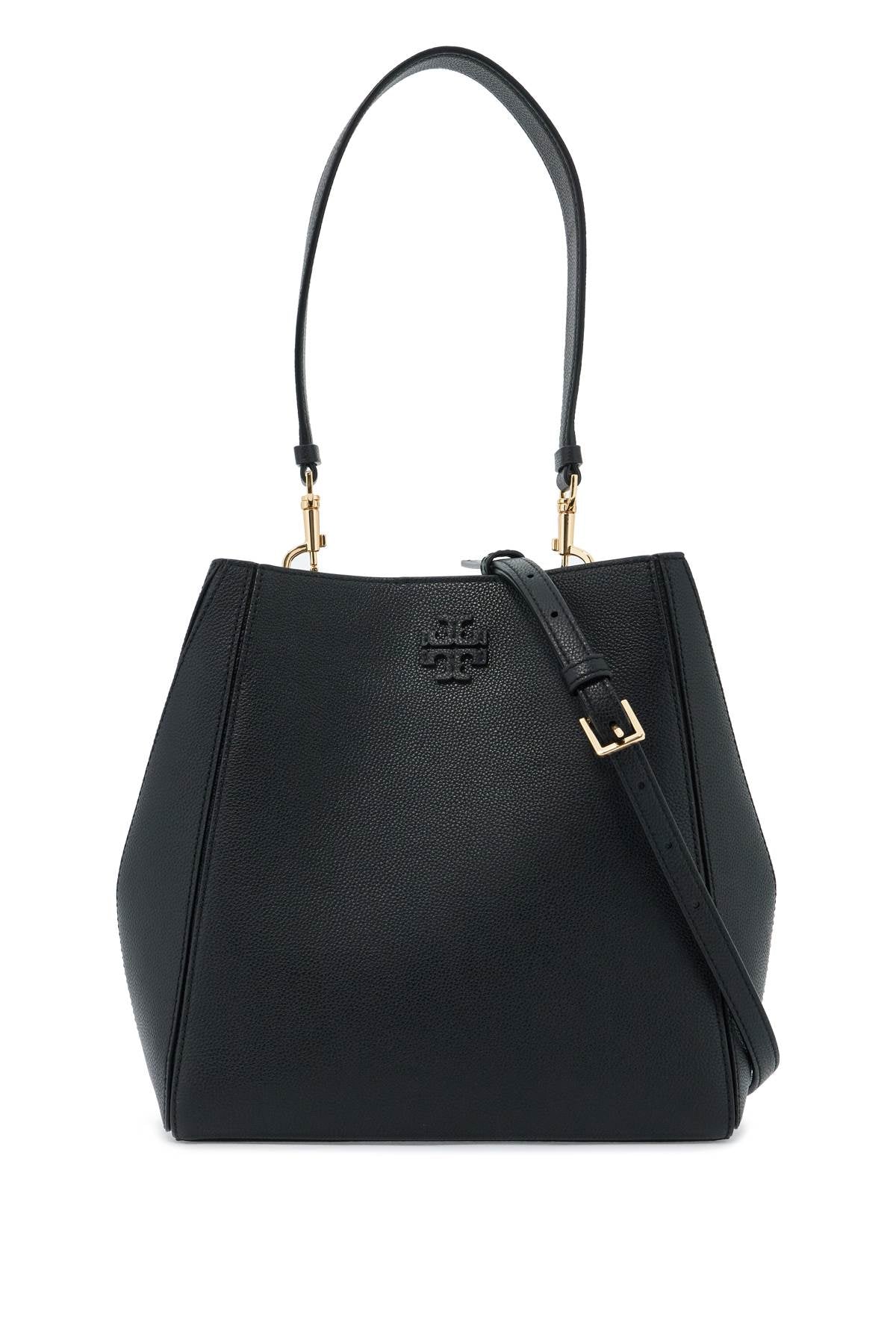 Tory Burch McGraw Hammered Leather Bucket Bag image 0