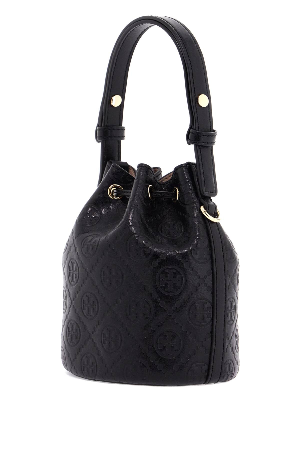 Tory Burch mini t monogram leather bucket bag image 1