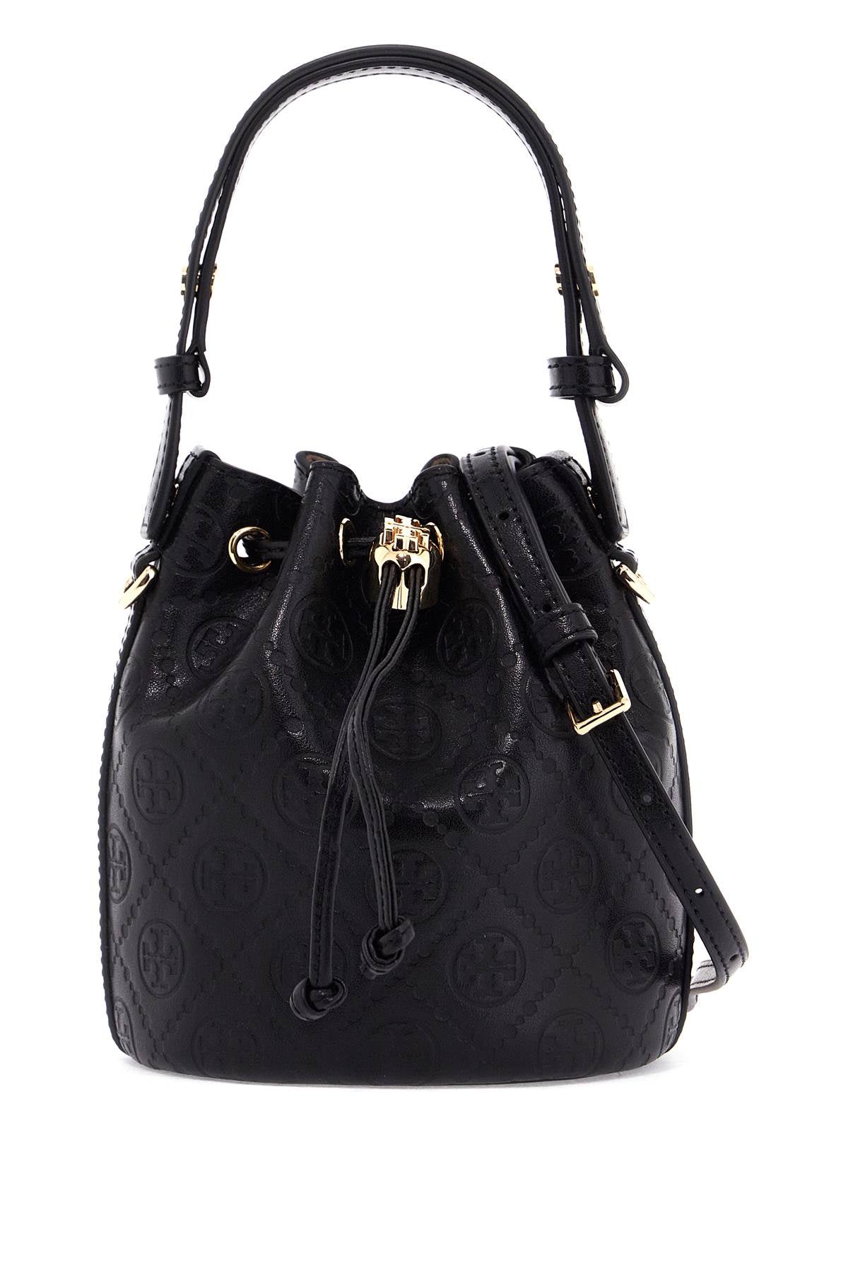 Tory Burch Mini T Monogram Leather Bucket Bag image 0