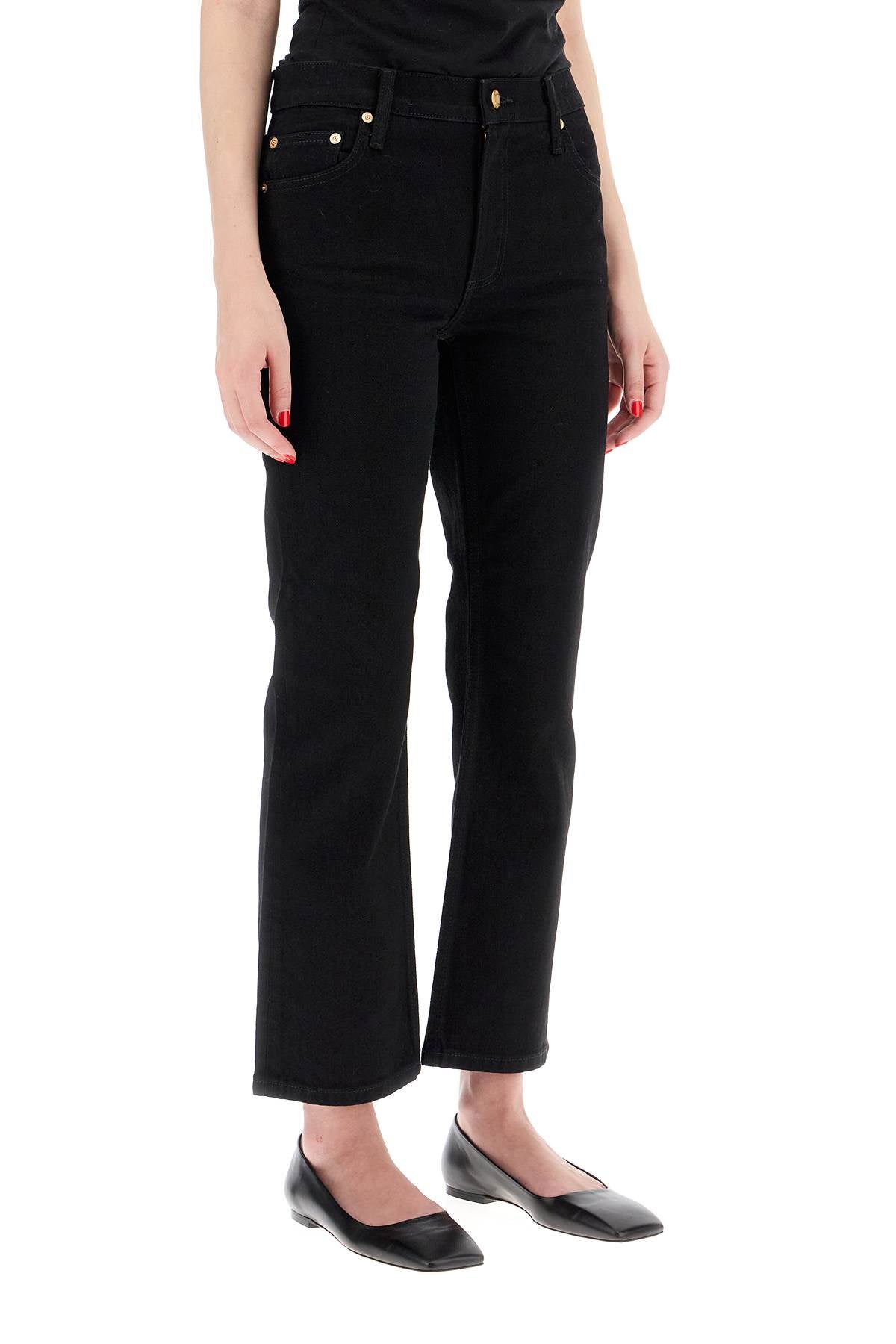 Tory Burch Low-Waist Kick Flare Jeans for Women image 1