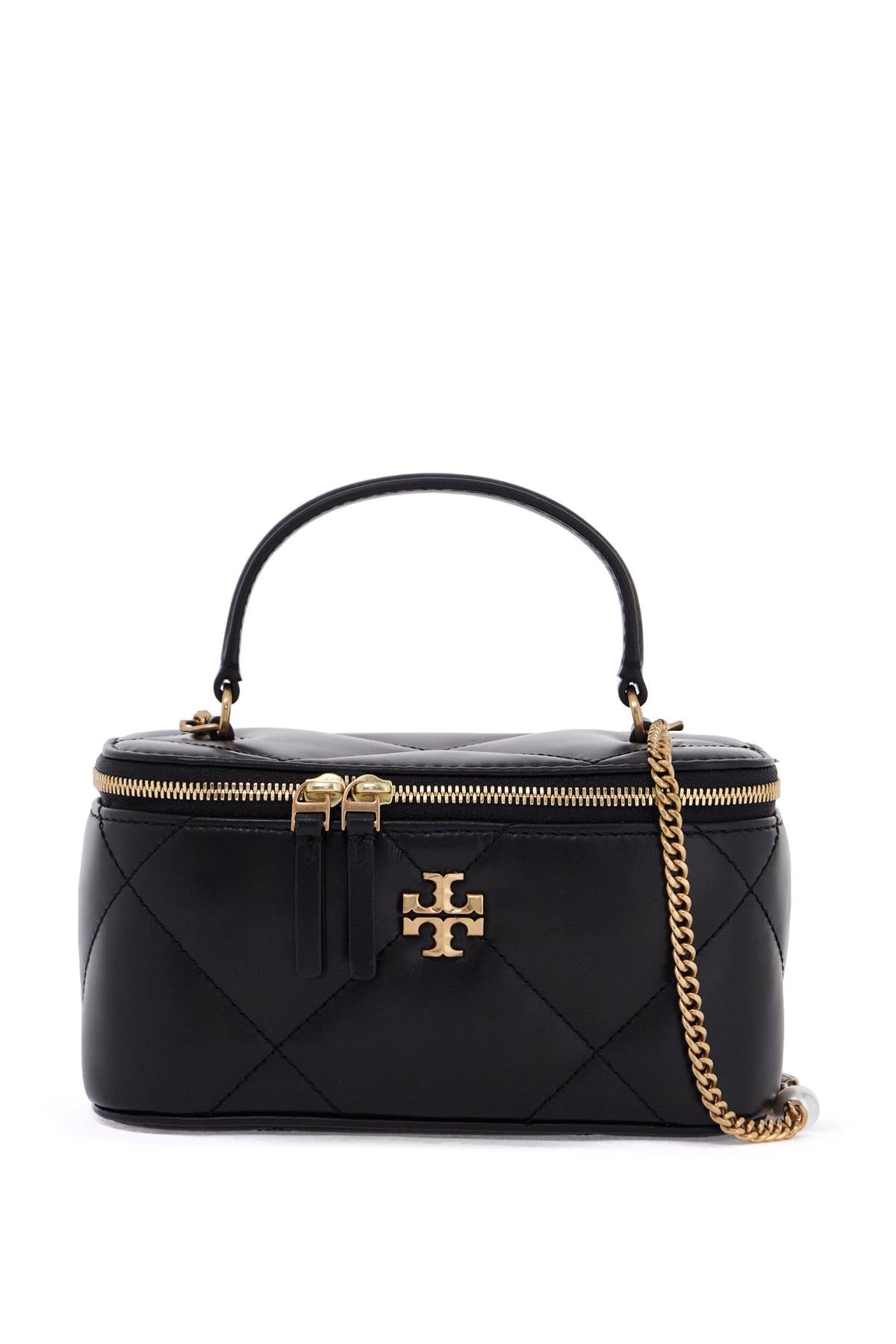 Tory Burch Quilted Mini Kira Charm Bag - Black image 0