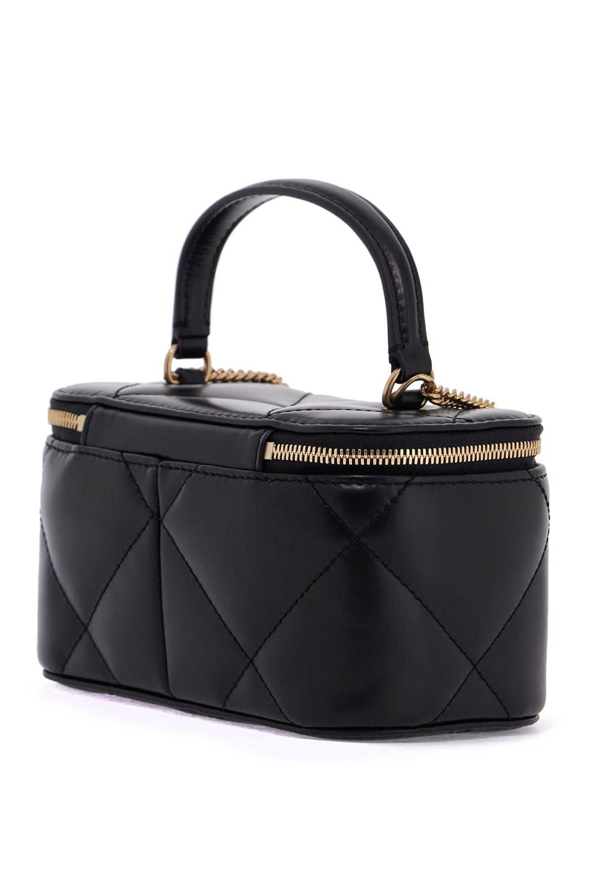 Tory Burch Quilted Mini Kira Charm Bag - Black image 1