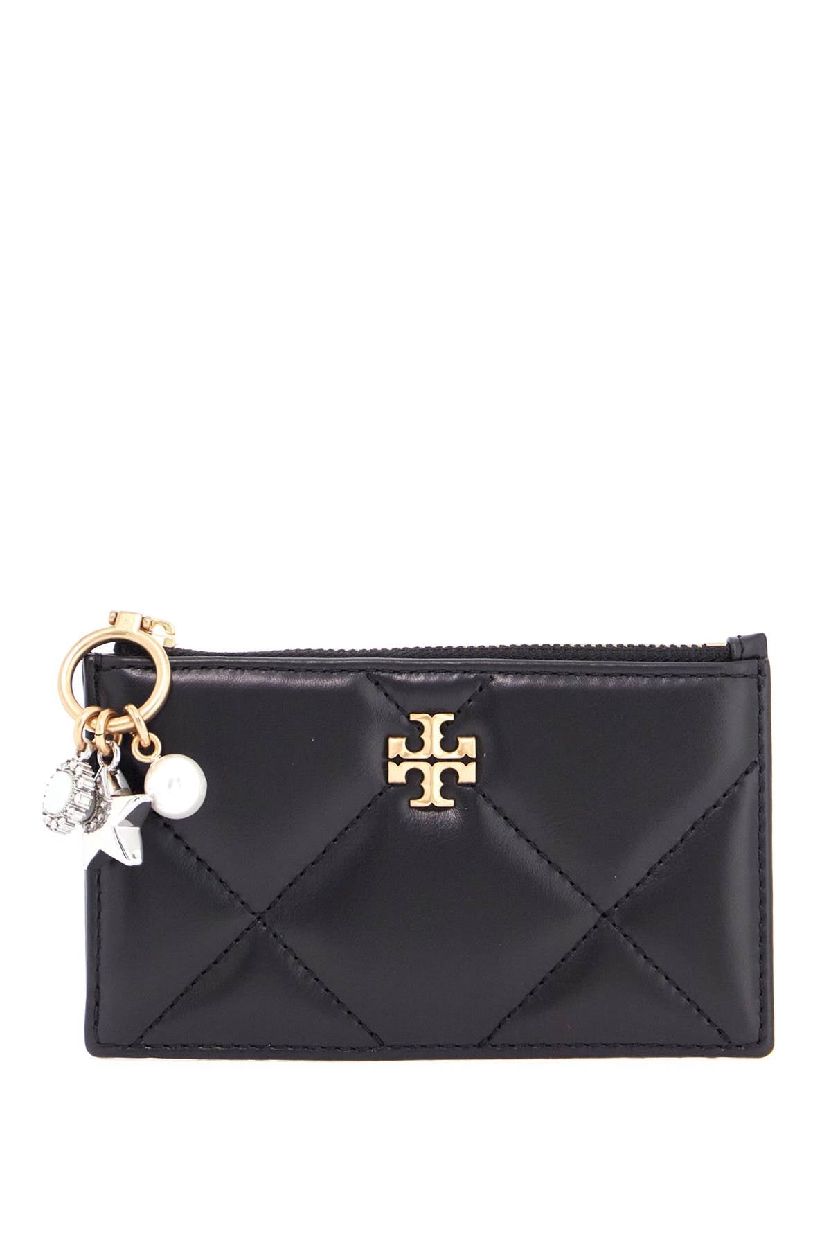 Tory Burch Kira Quilted Leather Card Holder with Charms image 0