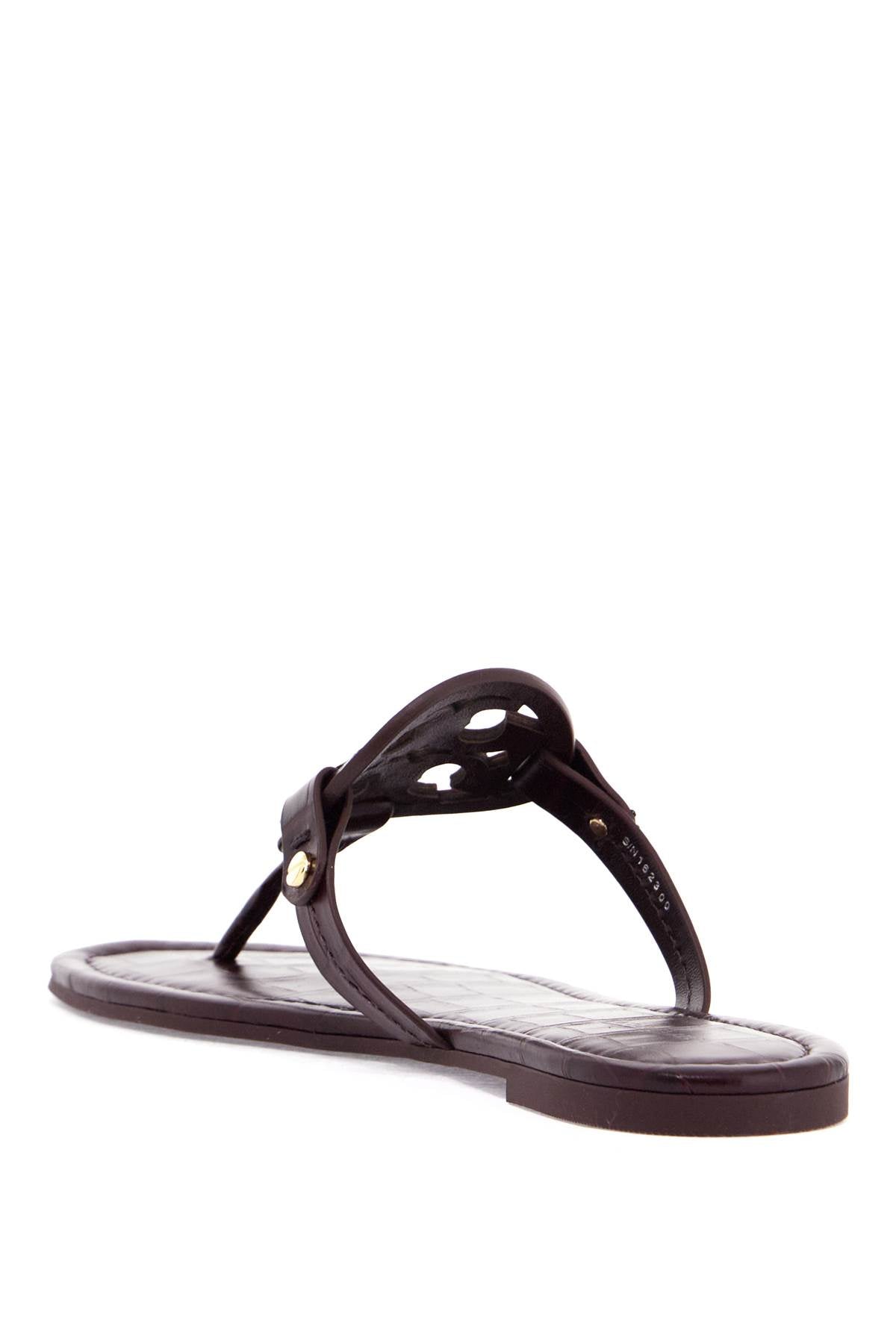 Tory Burch Miller Crocodile-Print Leather Flip-Flops image 2