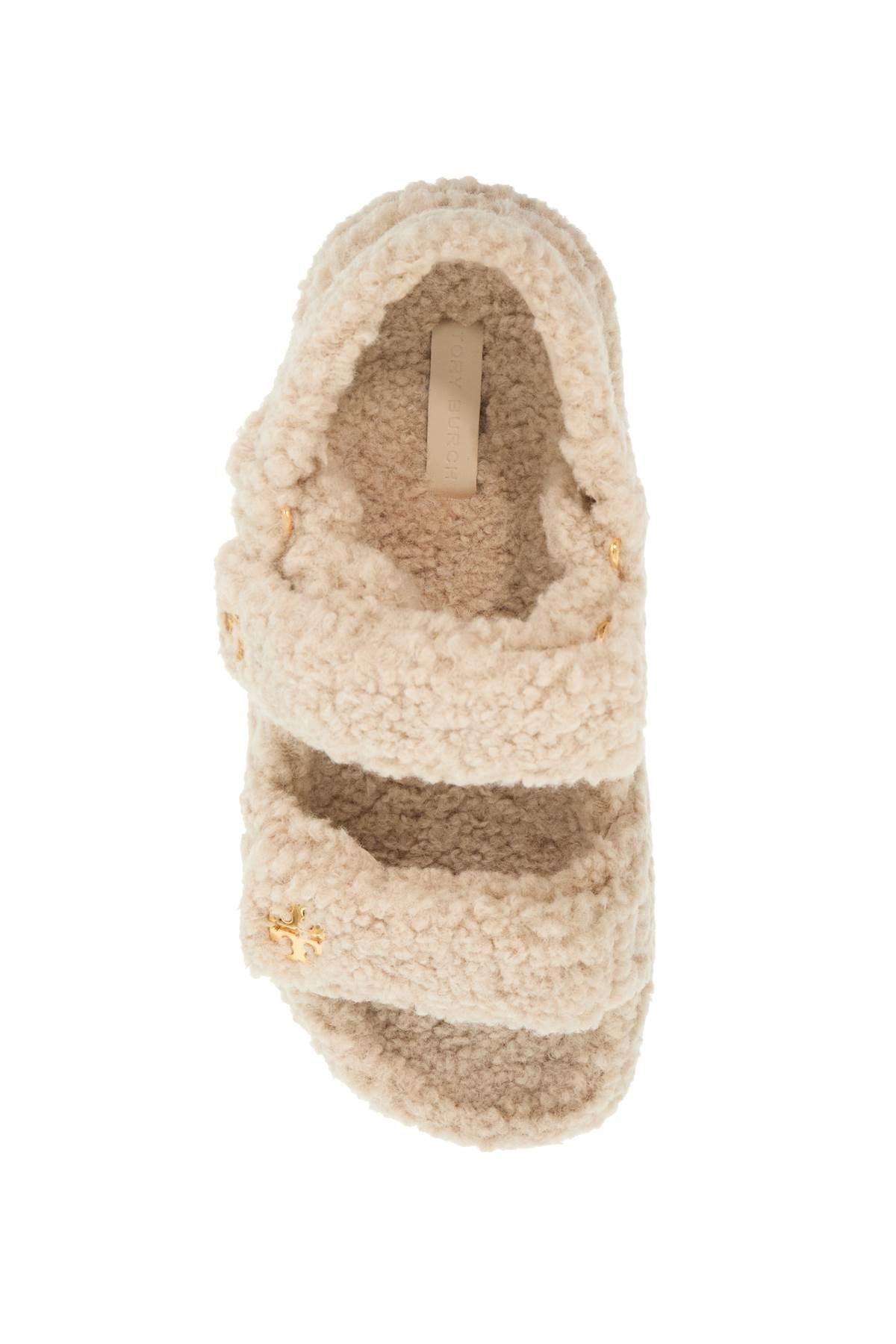 Tory Burch Kira Sporty Shearling Sandals with Double T Monogram image 1