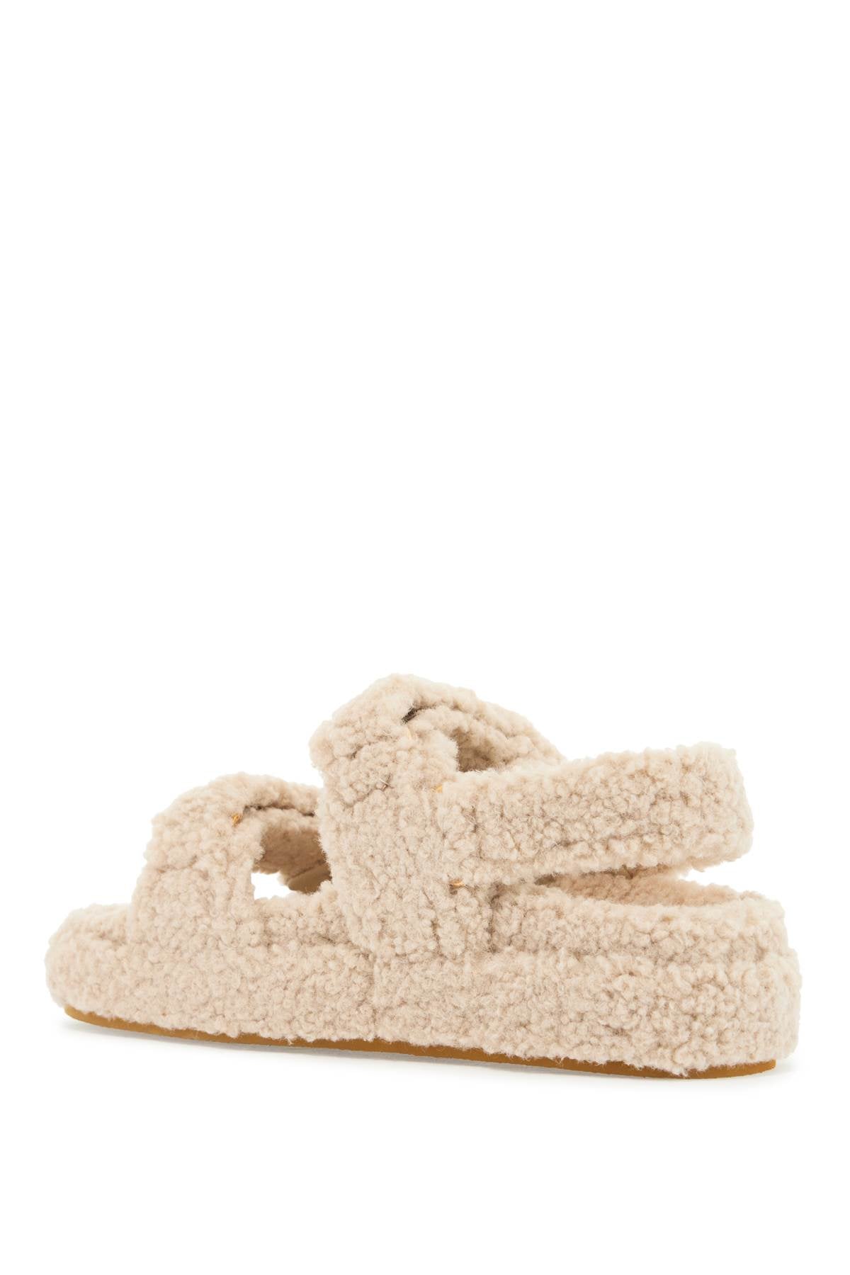 Tory Burch Kira Sporty Shearling Sandals with Double T Monogram image 2