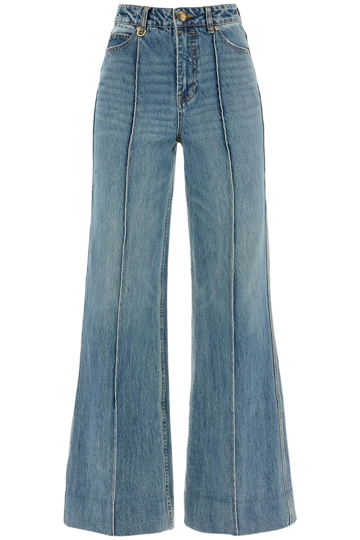 Zimmermann Wide Leg Jeans with Illustration Design image 0