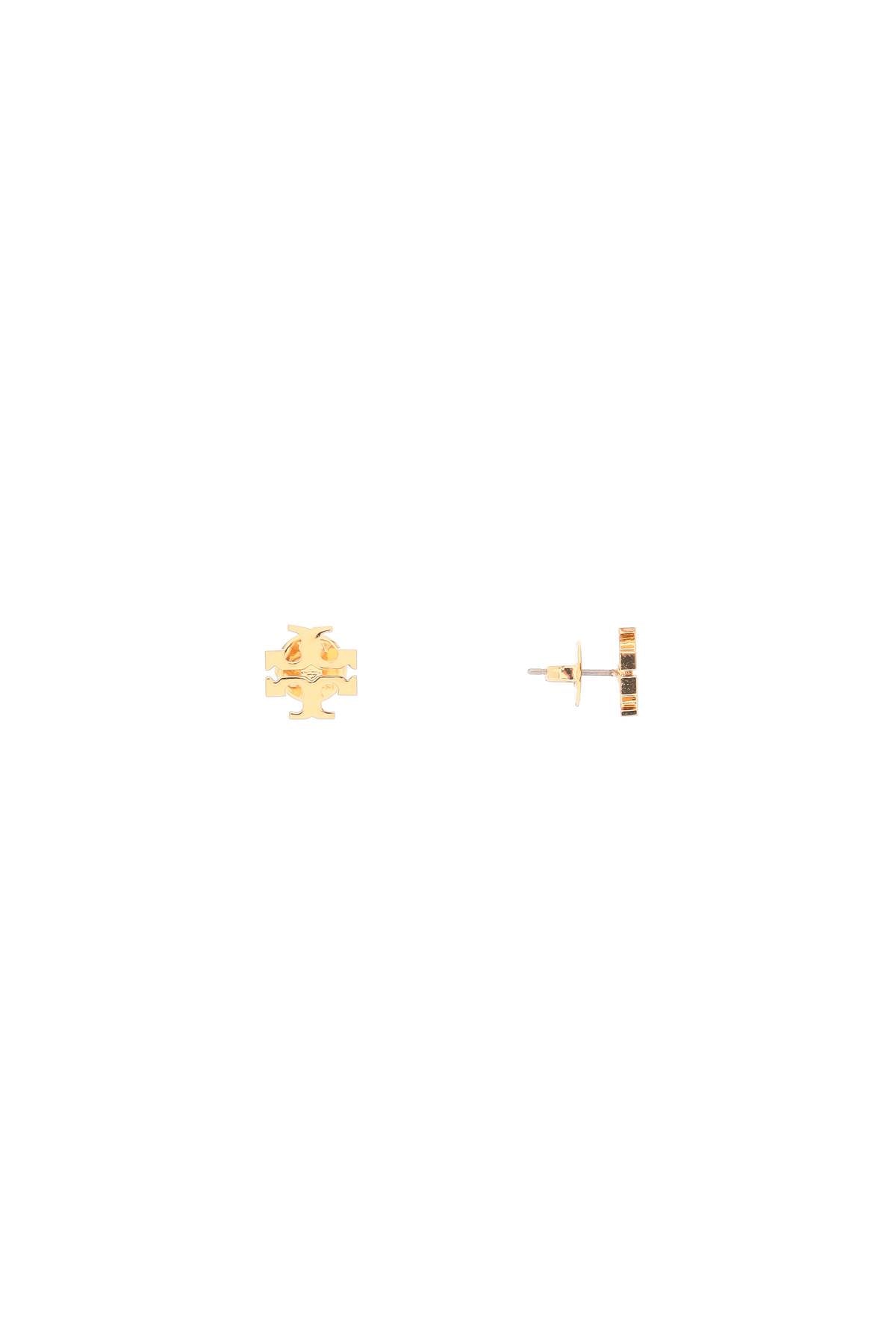 Tory Burch Kira Double T Monogram Stud Earrings in Gold-Tone Brass image 1