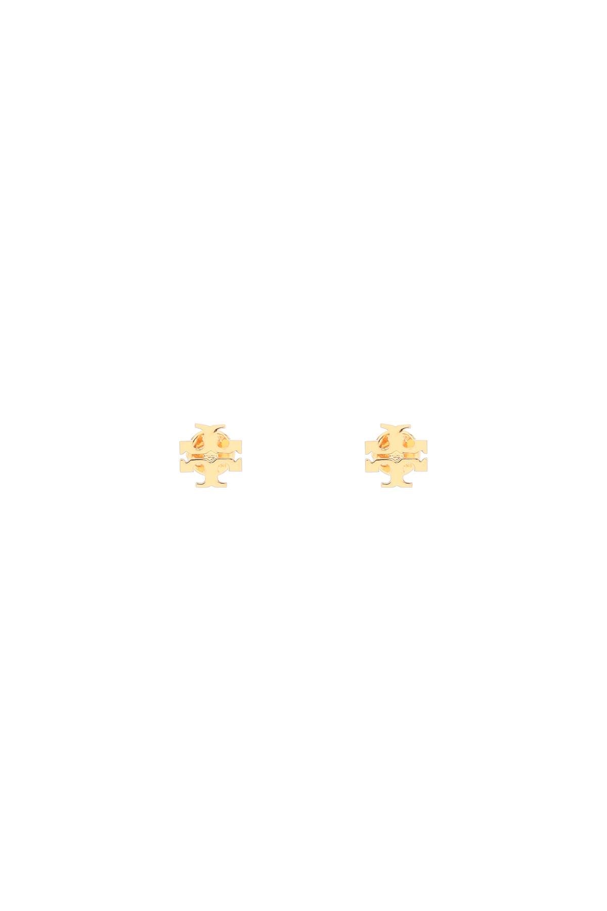 Tory Burch Kira Double T Monogram Stud Earrings in Gold-Tone Brass image 0