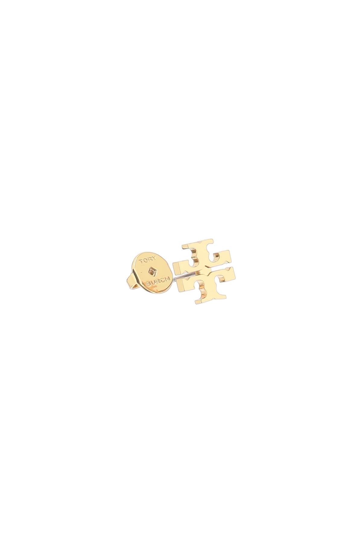 Tory Burch Kira Double T Monogram Stud Earrings in Gold-Tone Brass image 2