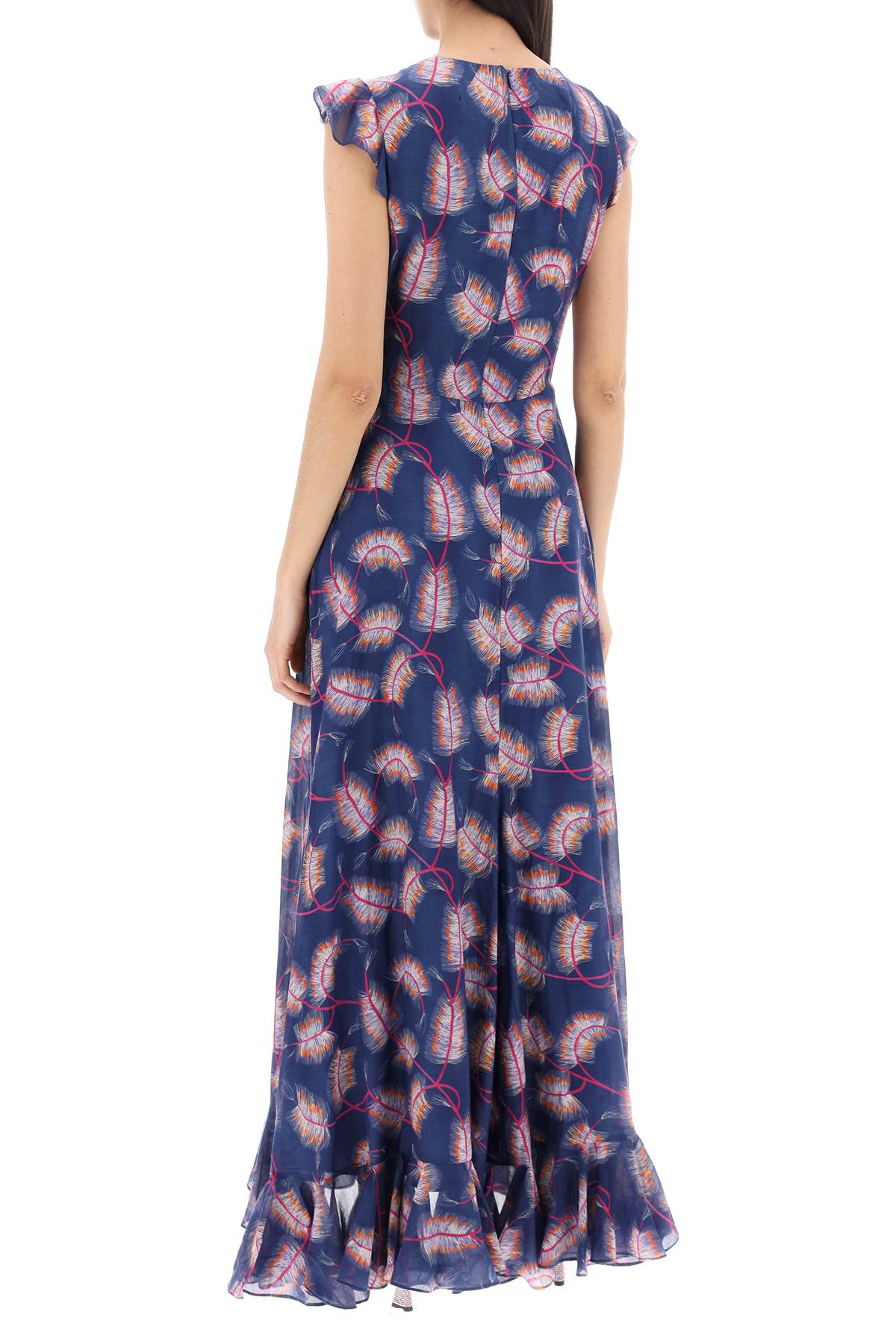 Saloni maxi cotton and silk emma dress. image 2