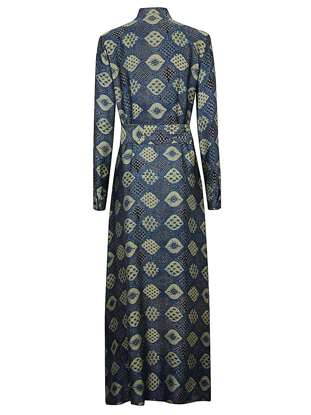 OBIDI Blue Printed Long Dress image 1