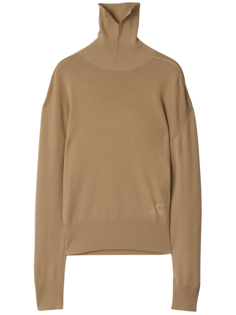 Burberry Beige Equestrian Knight Wool Sweater image 0