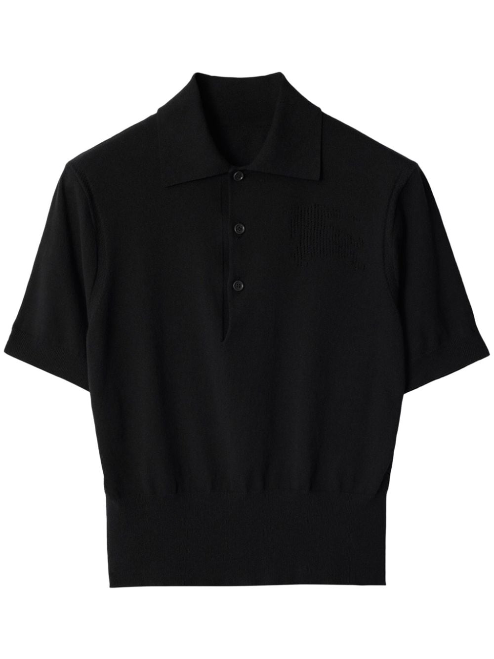 Burberry Black Cotton Blend T-Shirt image 0