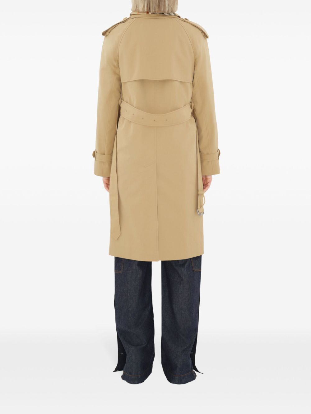 Burberry Beige Double-Breasted Wool Coat image 1