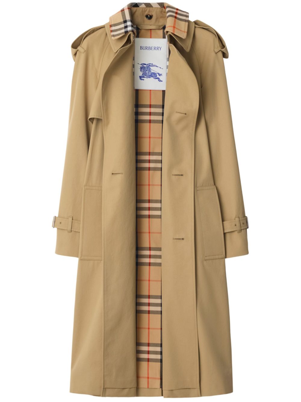 Burberry Beige Double-Breasted Wool Coat image 0