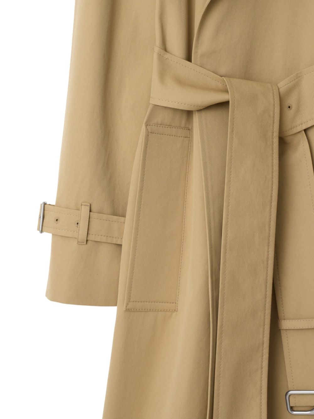 Burberry Beige Double-Breasted Wool Coat image 5