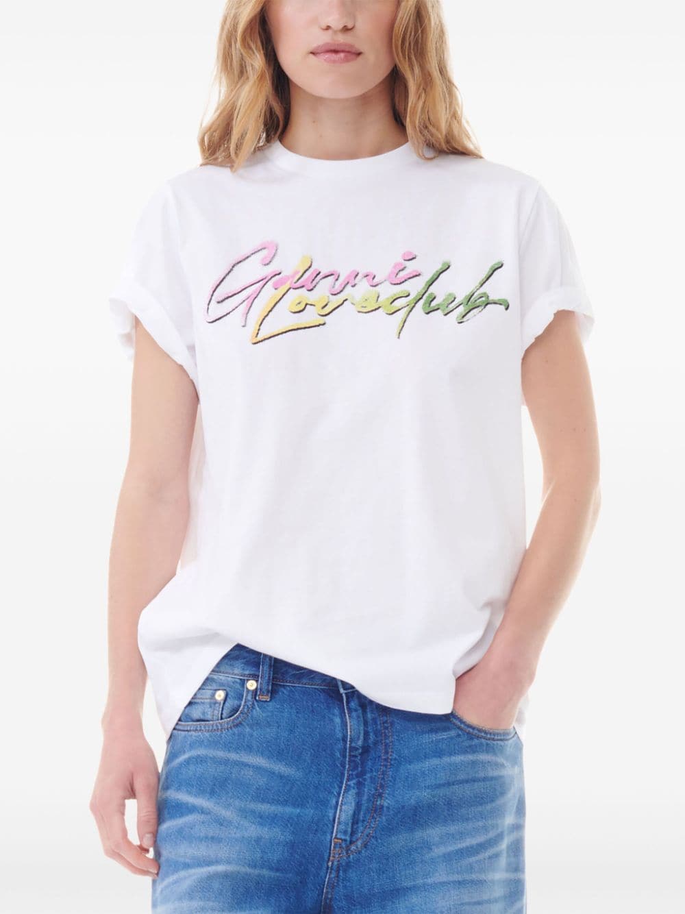 GANNI T-shirts and Polos White image 1