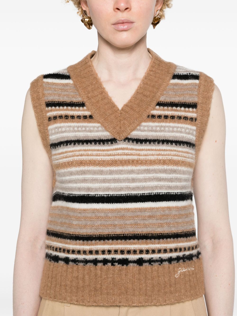 GANNI Sweaters Beige image 3