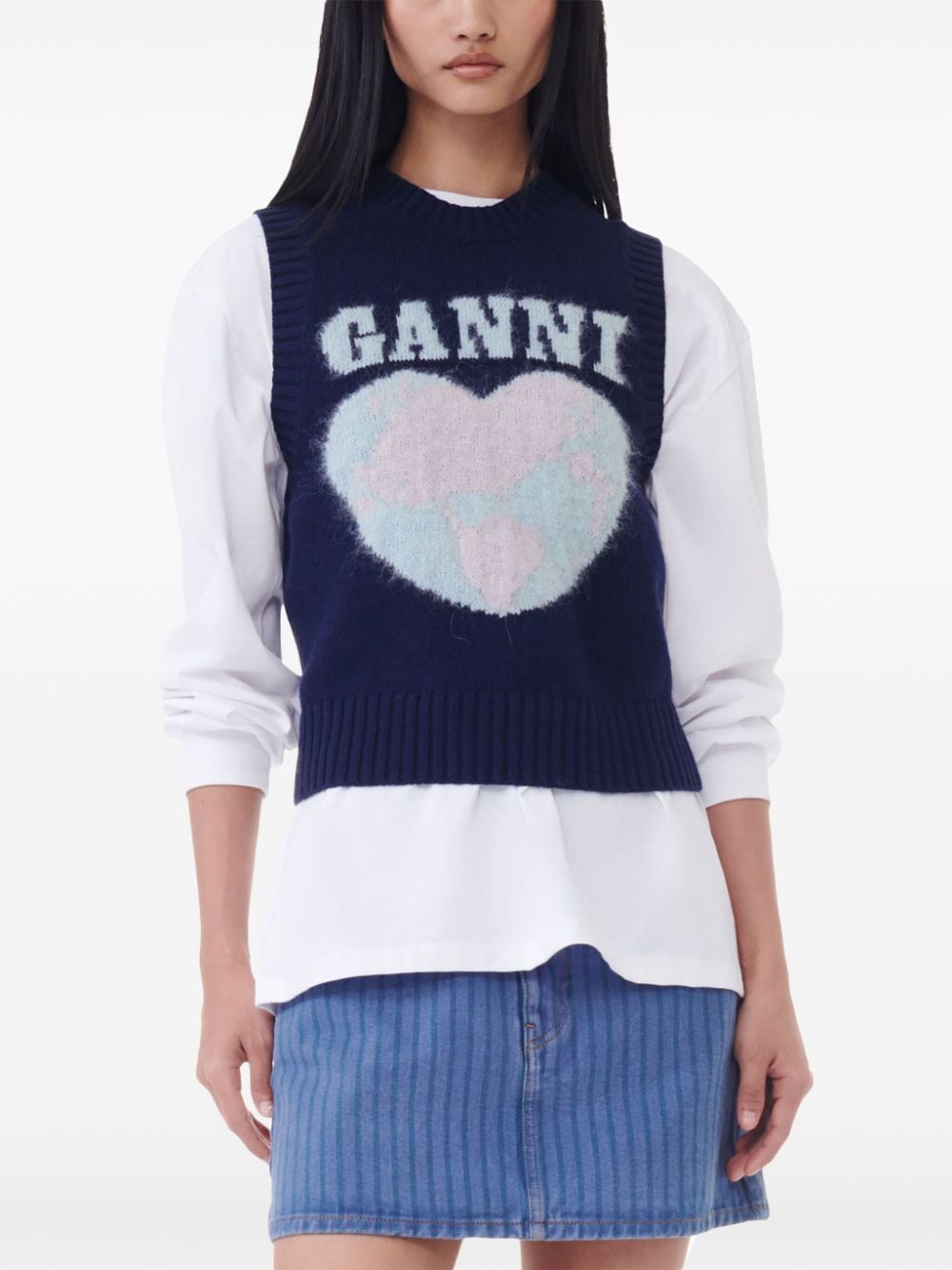 GANNI Sweaters Blue image 1