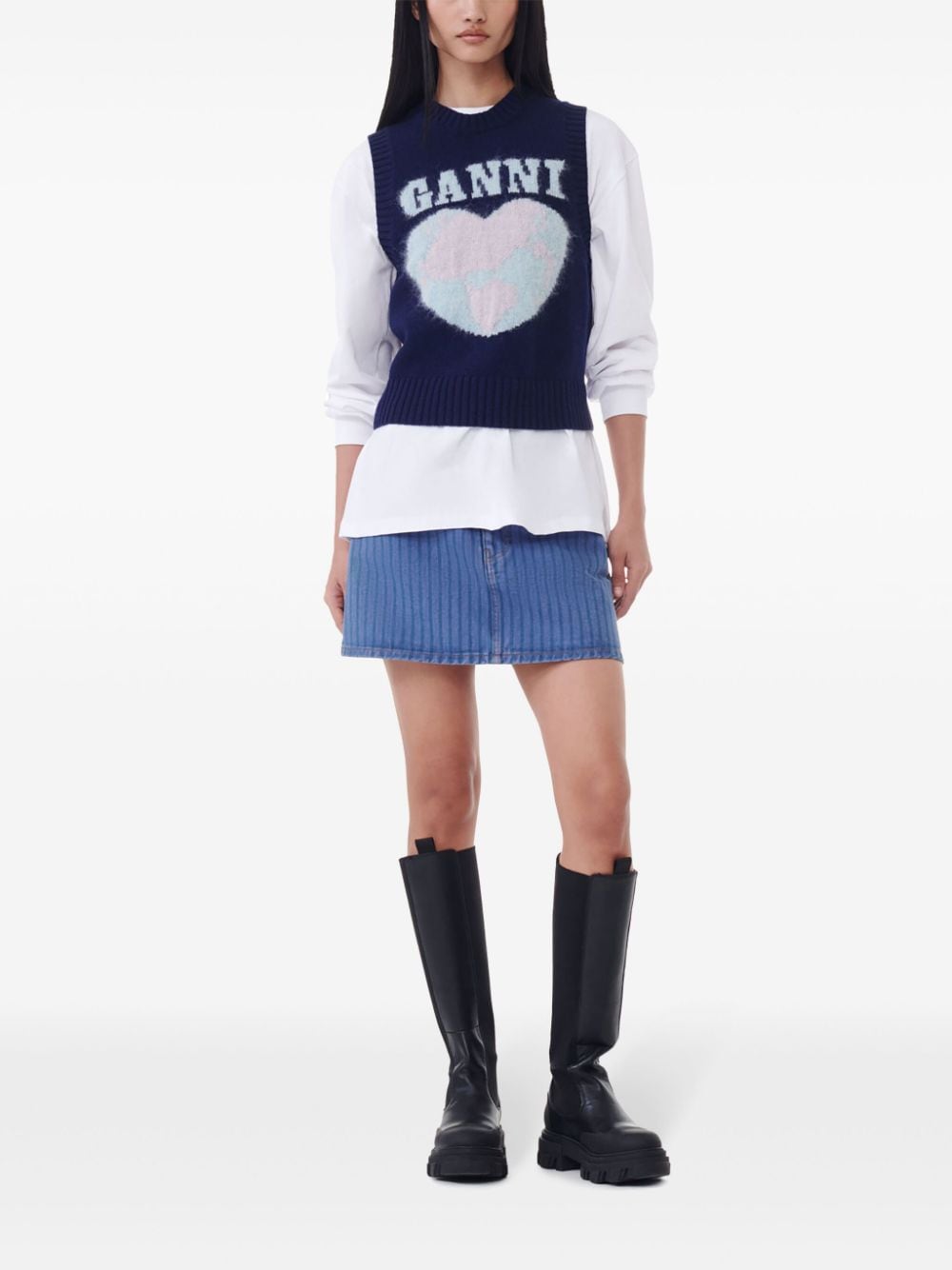 GANNI Sweaters Blue image 4