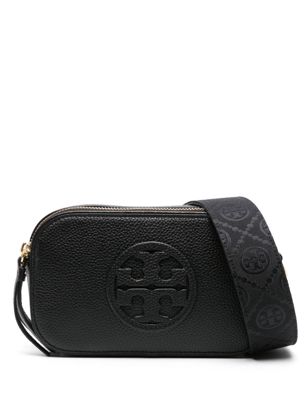 Tory Burch Black Leather Double T Bag image 0