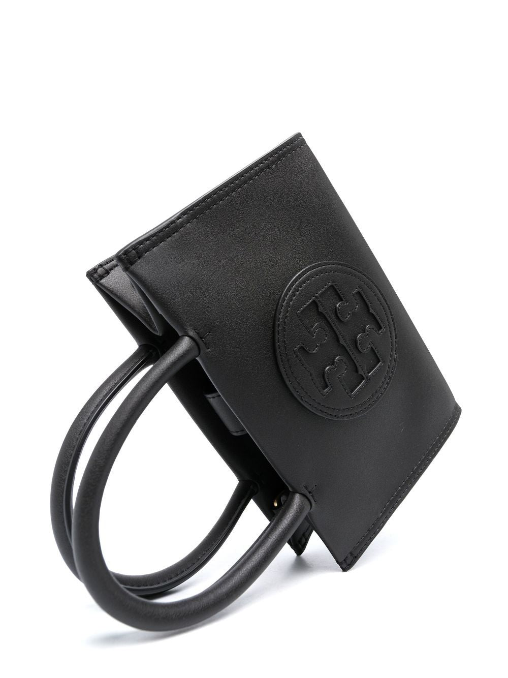 Tory Burch Black BioFabbrica Bio-Tex™ Embroidered Logo Top Handle Bag image 3