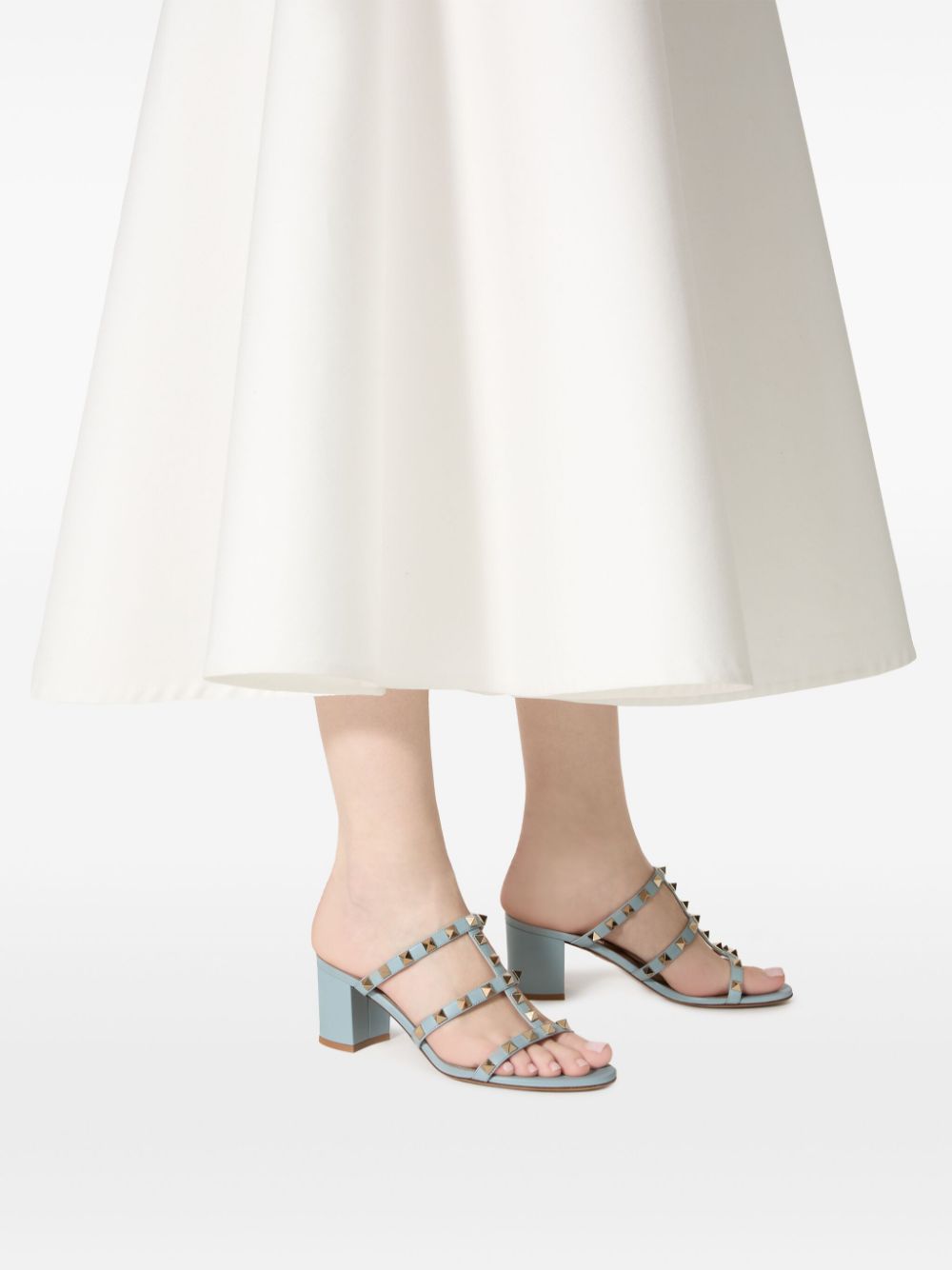 Valentino Garavani Rockstud Sandals - Clear Blue image 1