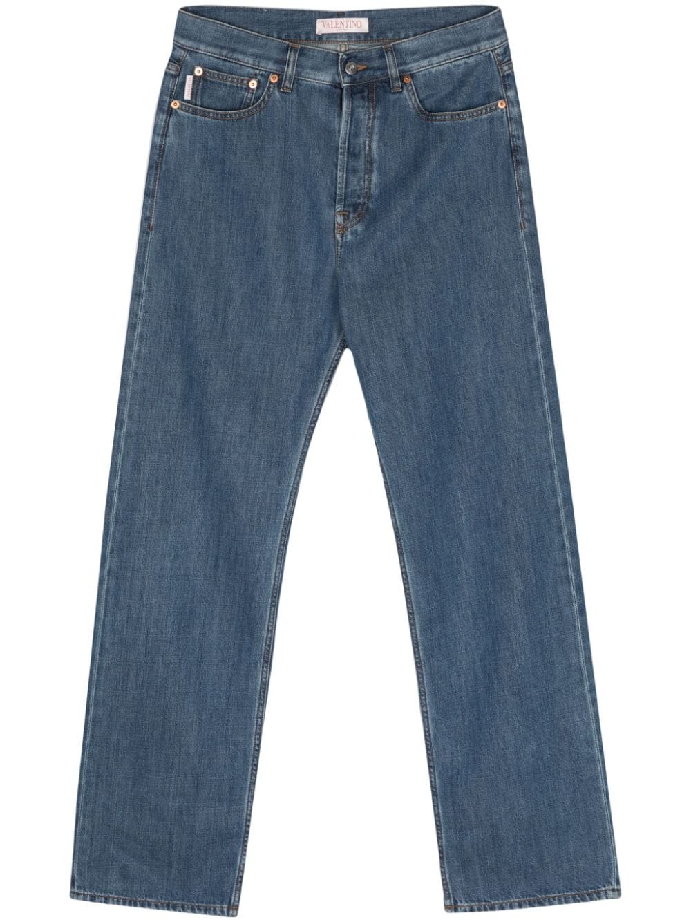 Valentino Men's Straight Leg Jeans - Medium Blue Wash image 0