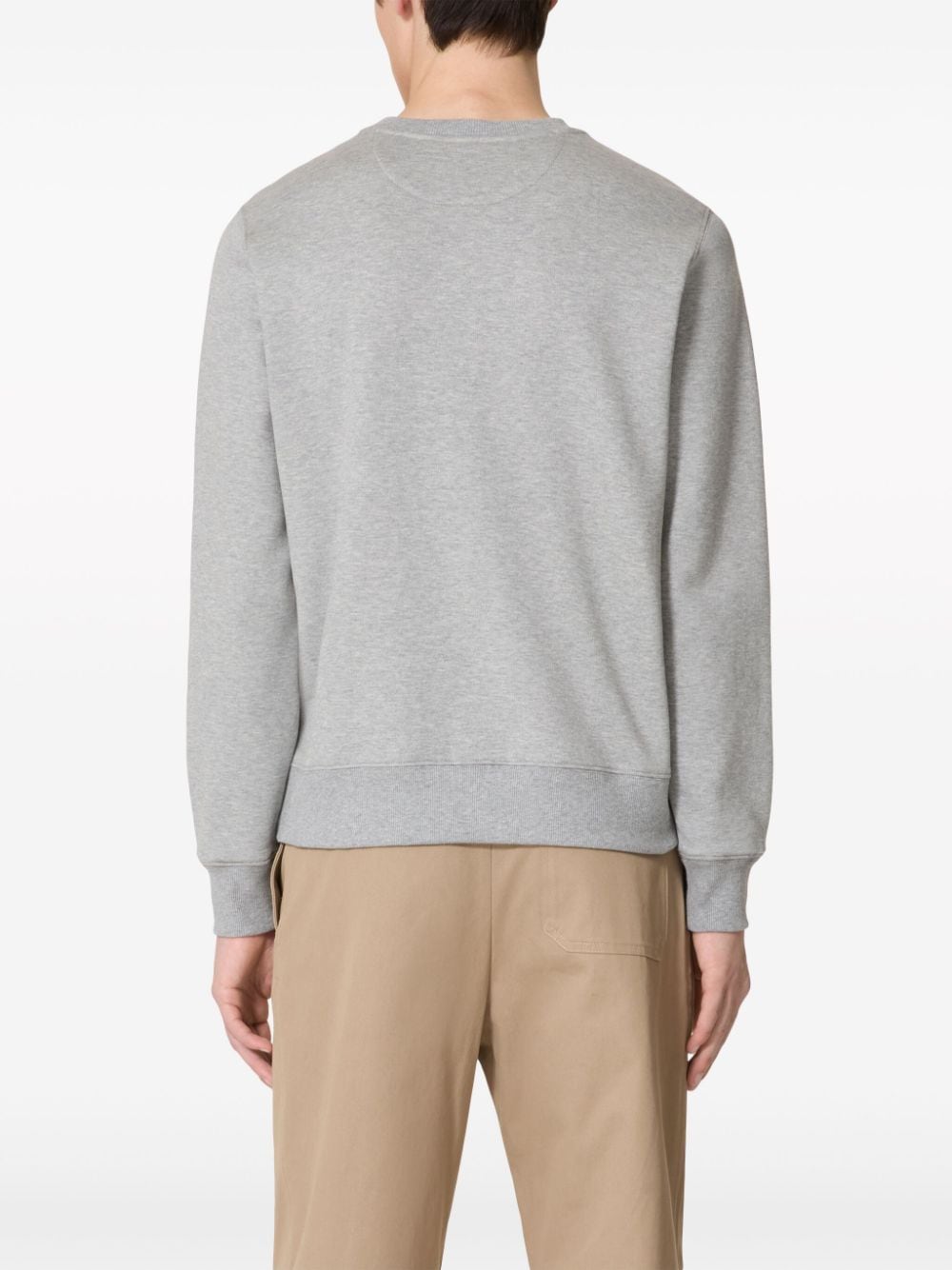 Valentino Garavani Grey Cotton Blend Sweater image 1