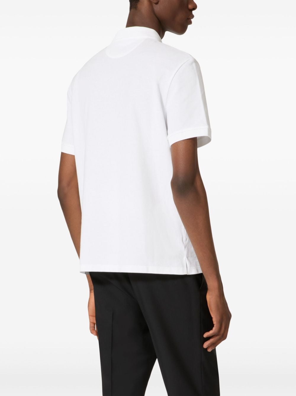 Valentino Garavani White Cotton Polo Shirt image 1