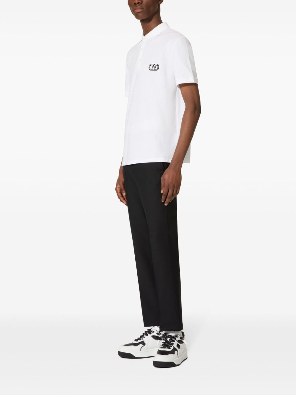 Valentino Garavani White Cotton Polo Shirt image 2