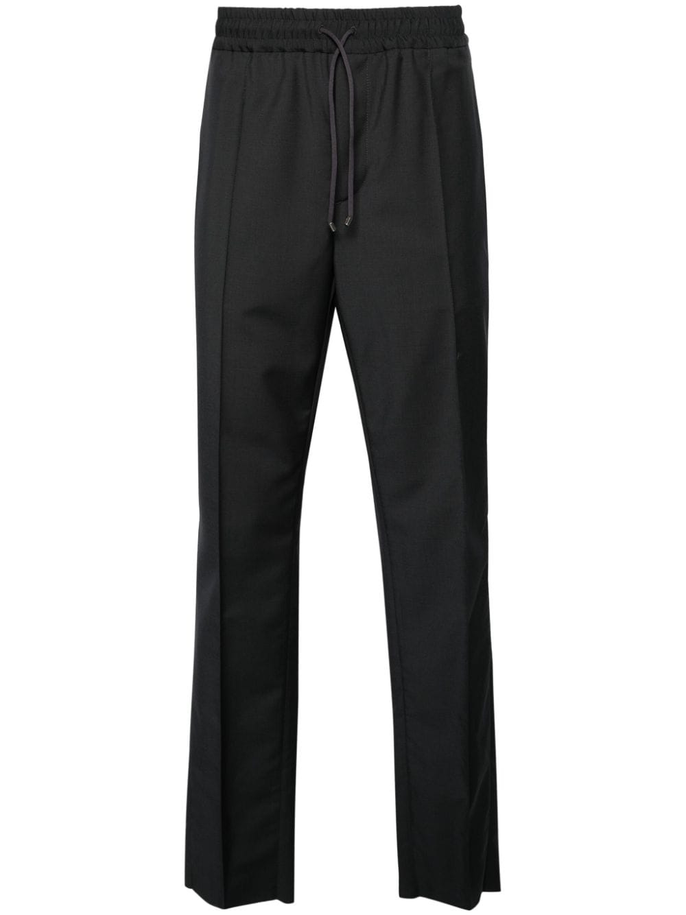 Valentino Garavani Anthracite Grey Wool Trousers image 0