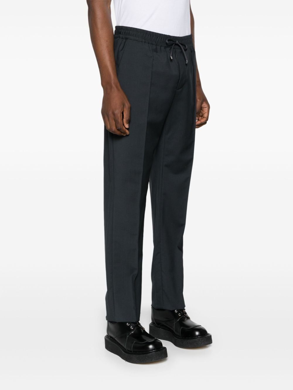 Valentino Garavani Anthracite Grey Wool Trousers image 3