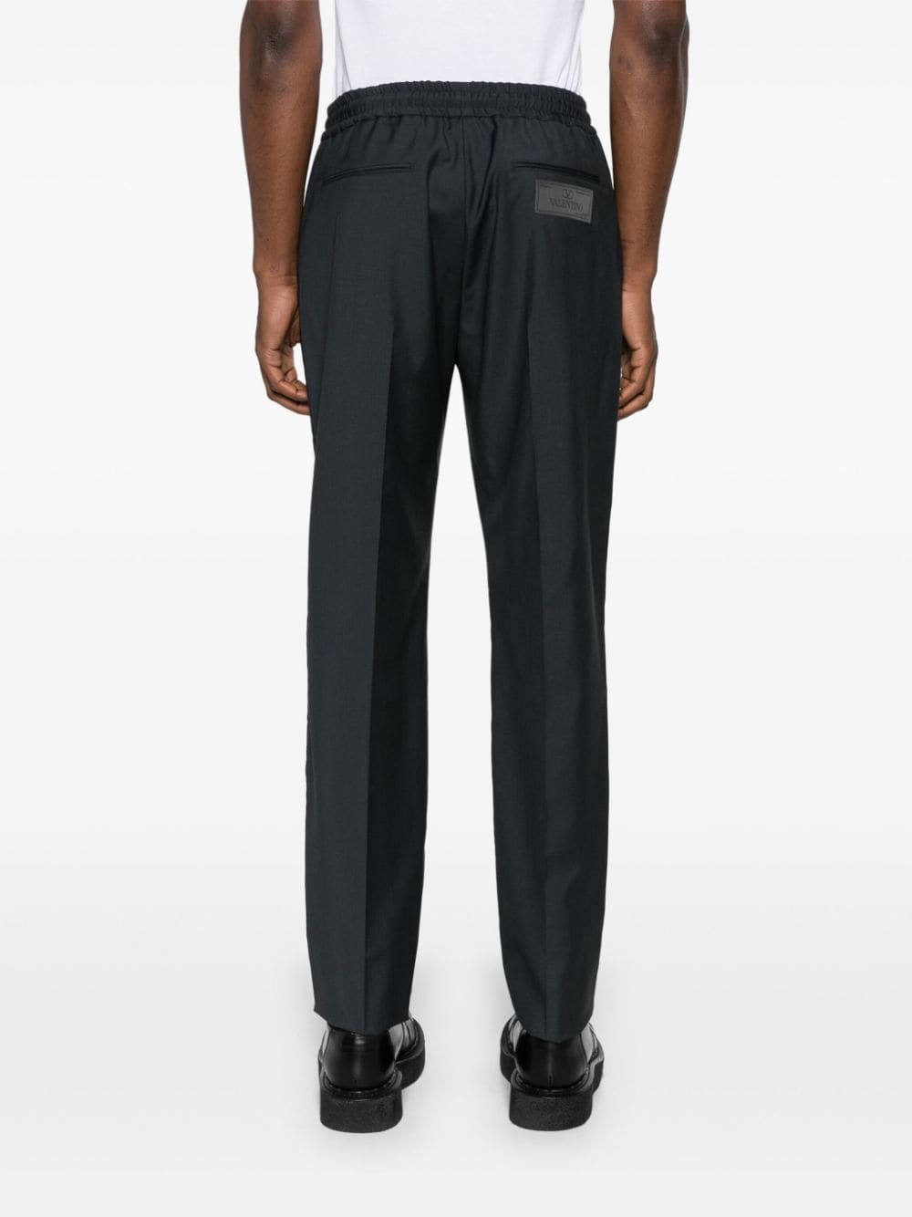 Valentino Garavani Anthracite Grey Wool Trousers image 4