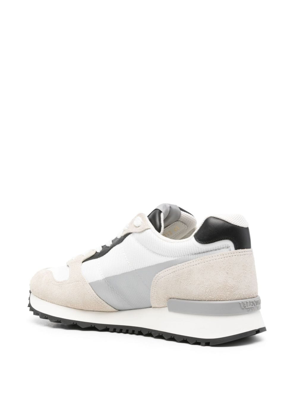 Valentino Garavani Panelled Suede and Mesh Sneakers image 1