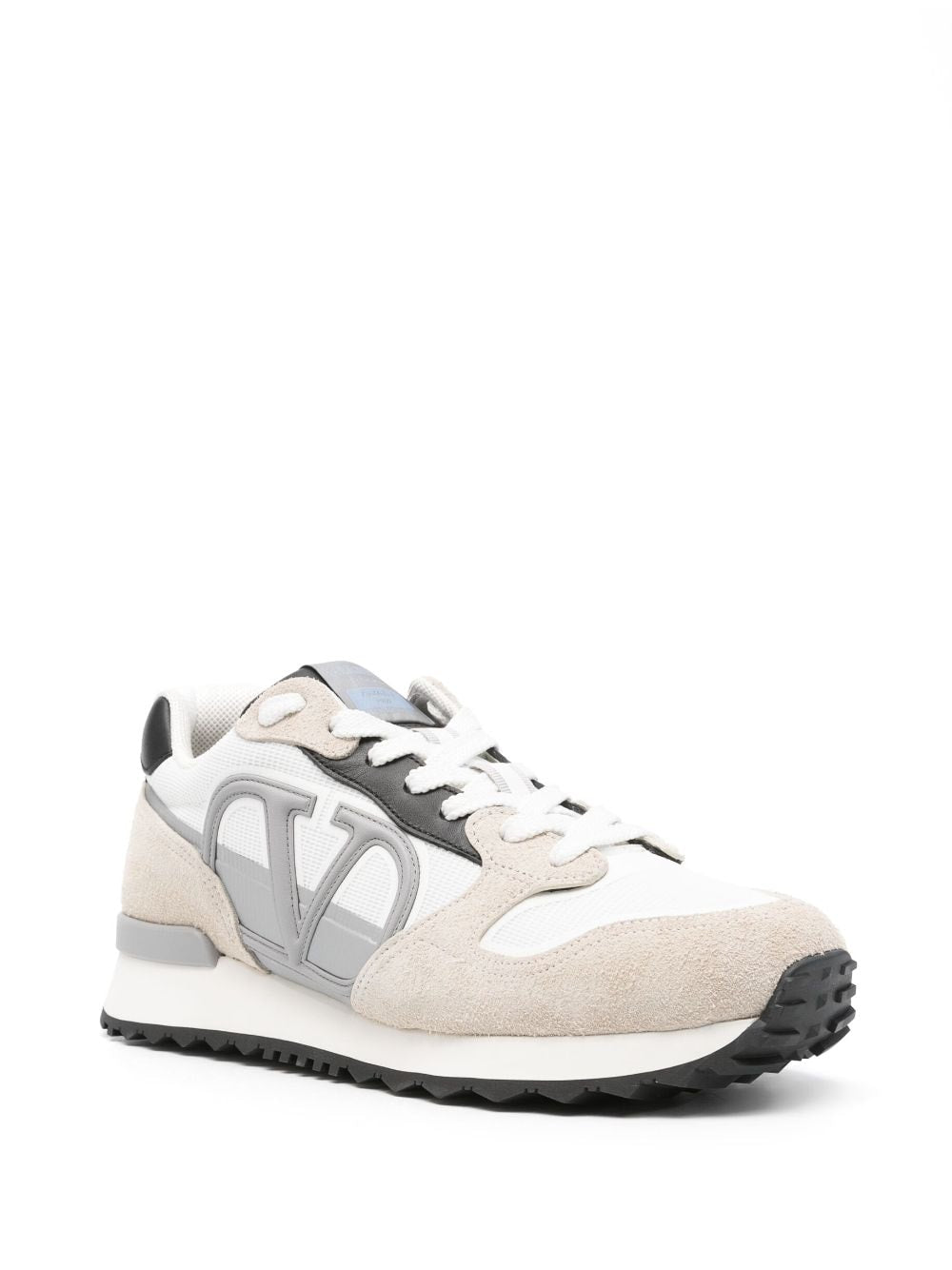 Valentino Garavani Panelled Suede and Mesh Sneakers image 2