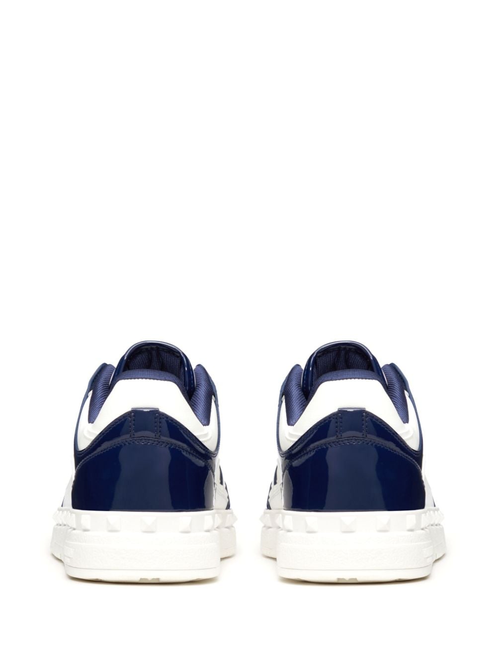 Valentino Garavani Rockstud Blue Calf Leather Sneakers image 2