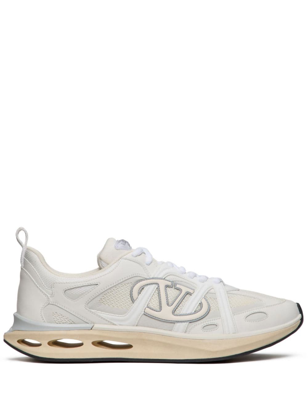 Valentino Garavani White Panelled Mesh Sneakers image 0