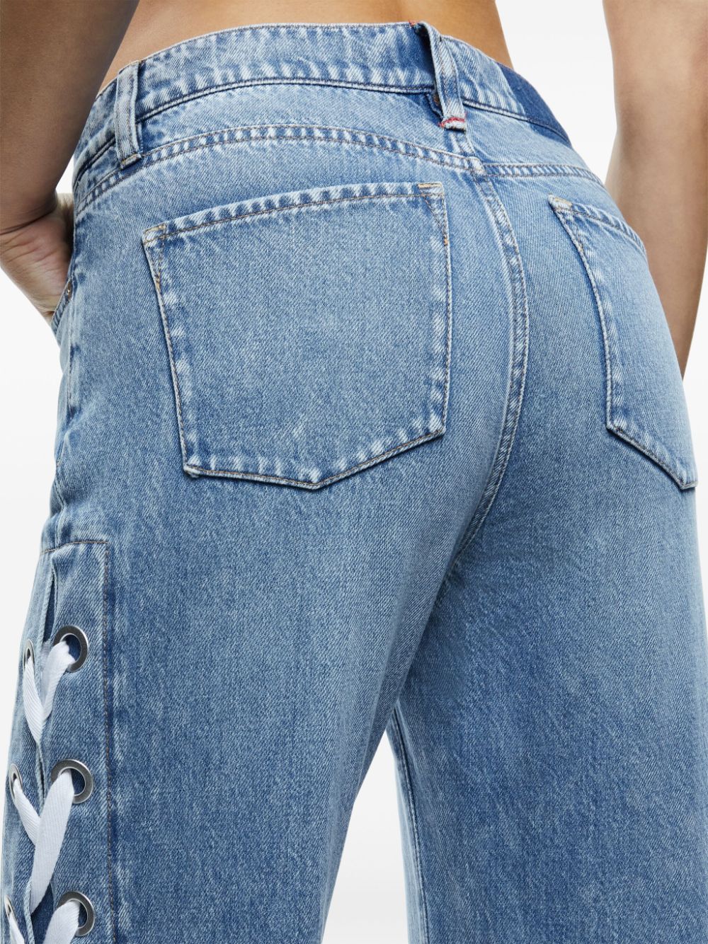 Alice + Olivia Blue Cropped Jeans image 1