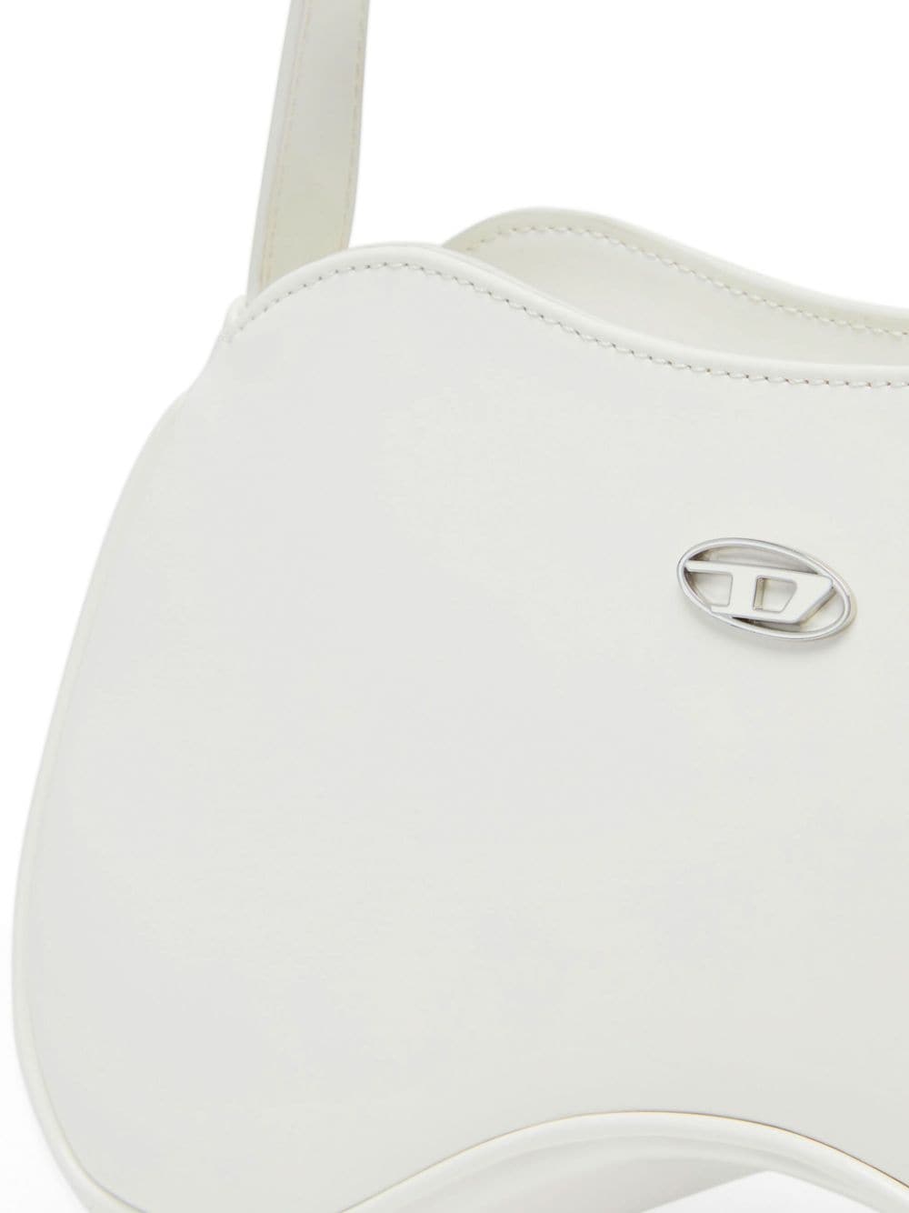 Sleeko Diesel White Faux Leather Handbag image 4