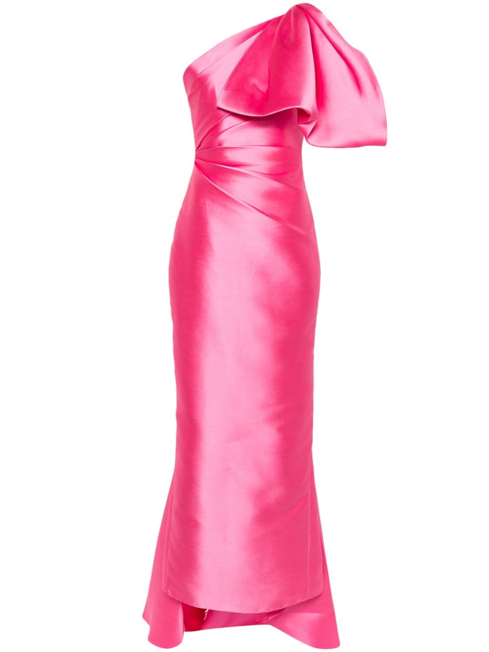 Solace London Asymmetrical Rose Pink Maxi Dress image 0