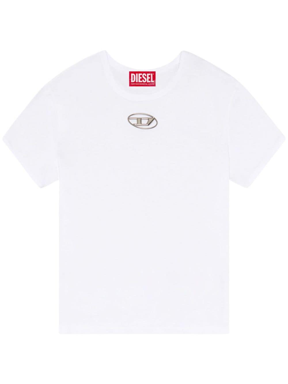 Diesel Men's White Cotton T-Shirt image 0