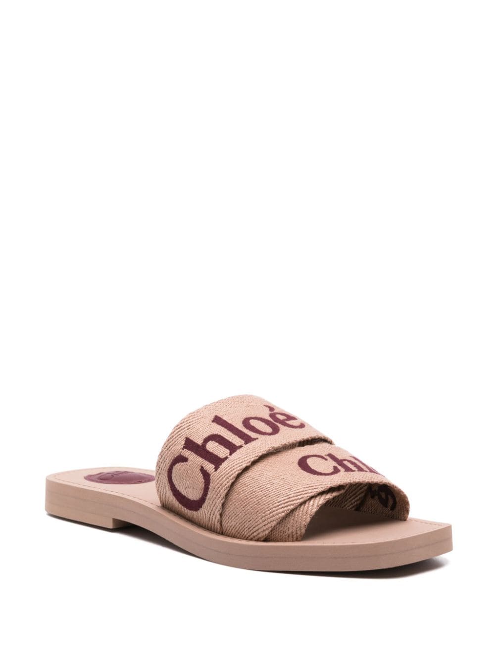 Chloè Pink Multi-Way Strap Sandals image 3