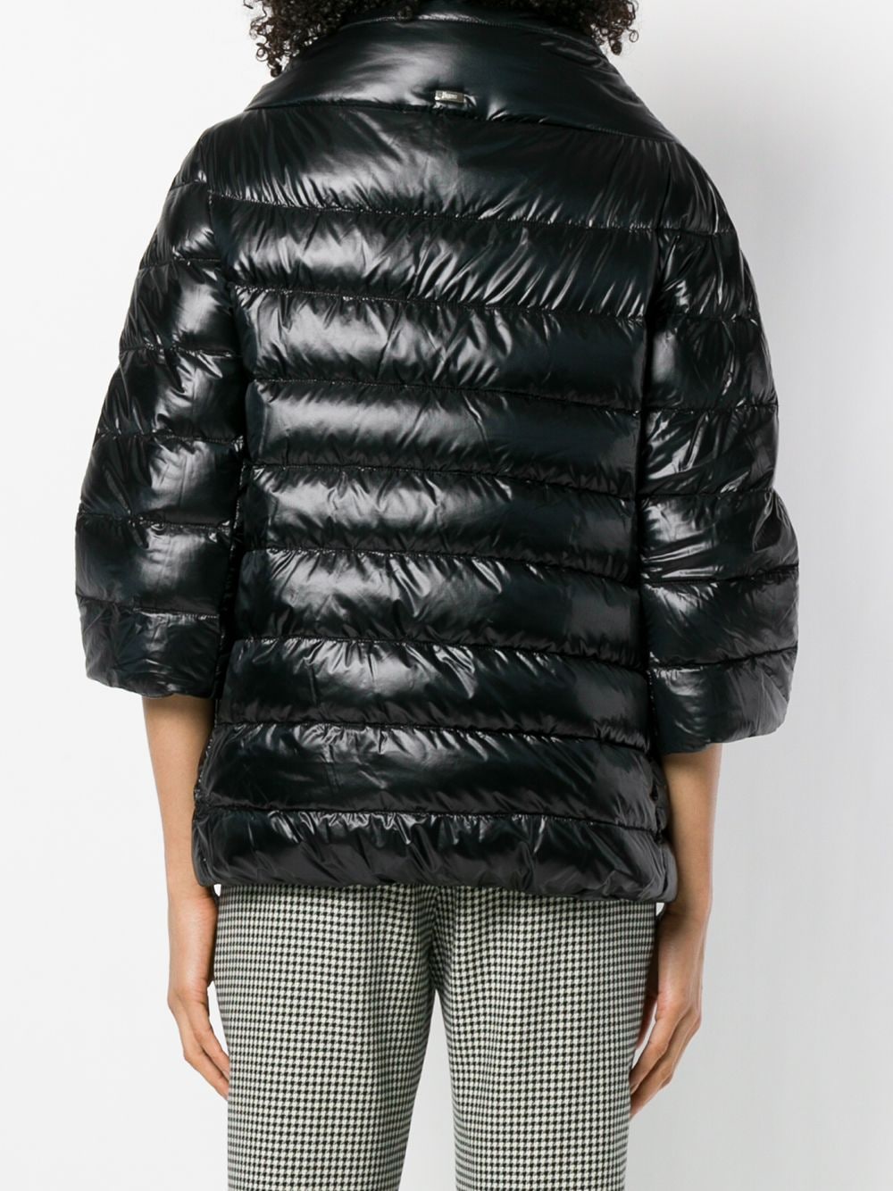 Herno Black Feather Down Padded Quilted Coat image 3