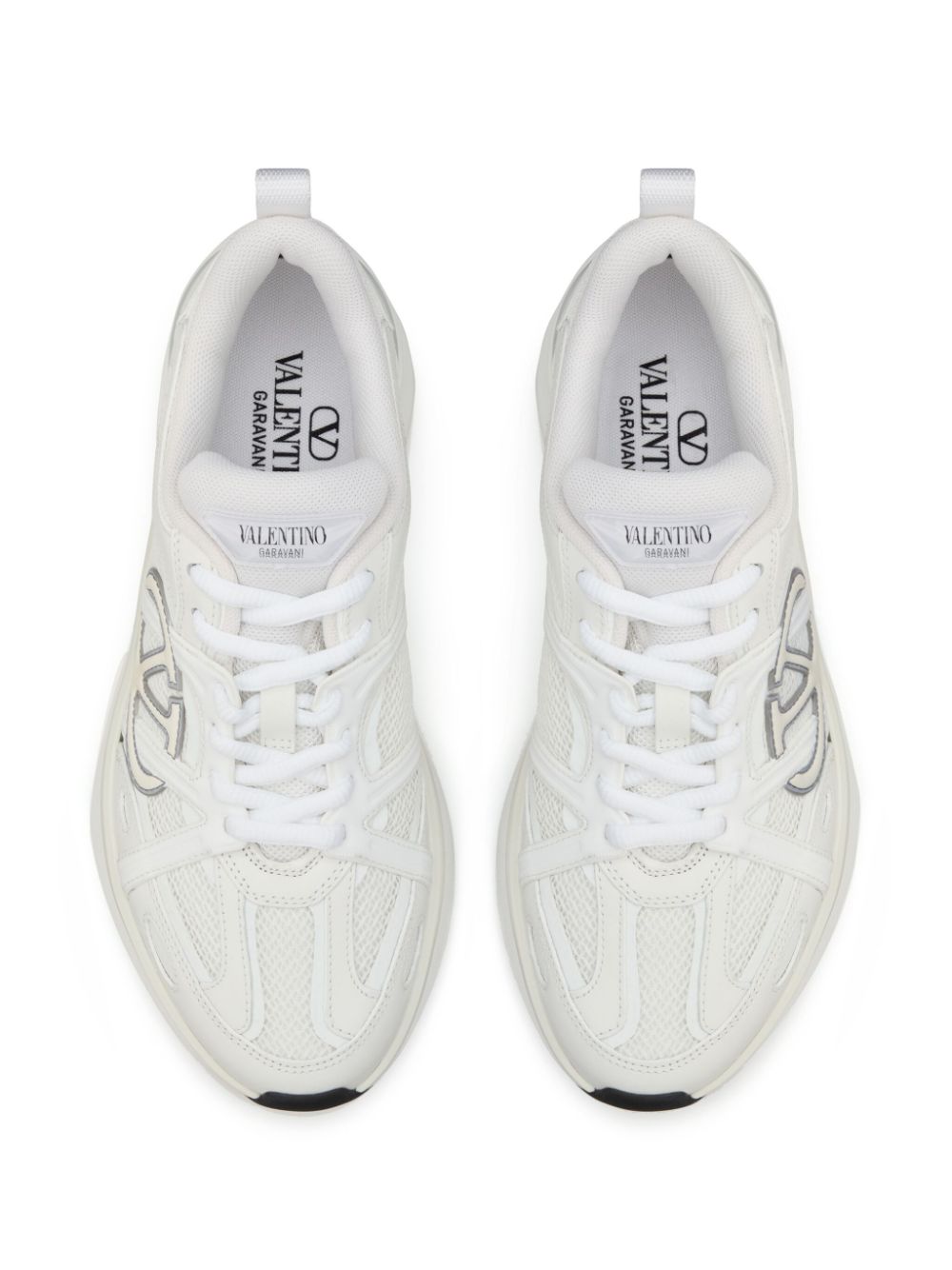 Valentino Garavani VLogo Signature White Panelled Sneakers image 3