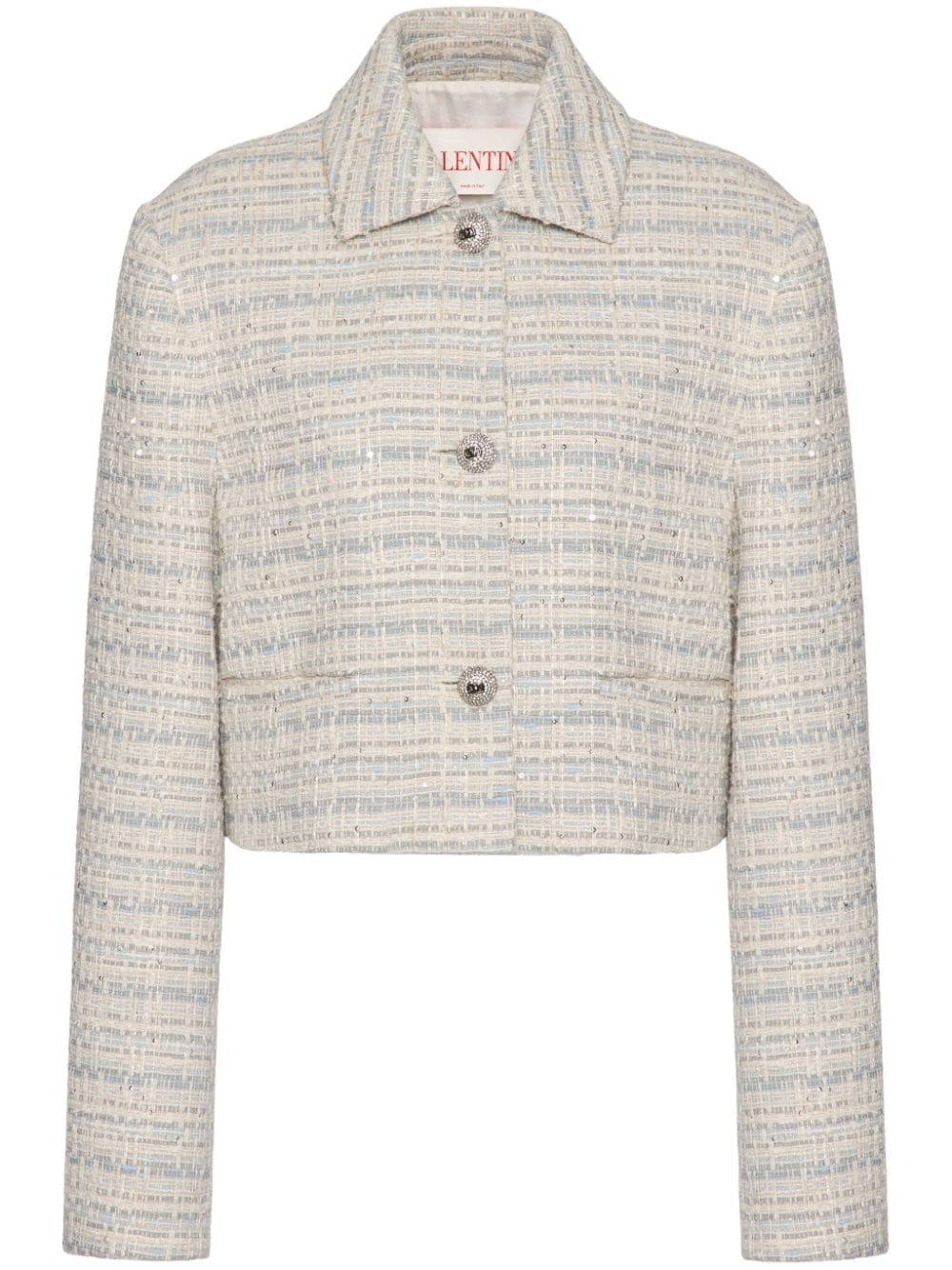 Valentino White Tweed Jacket image 0