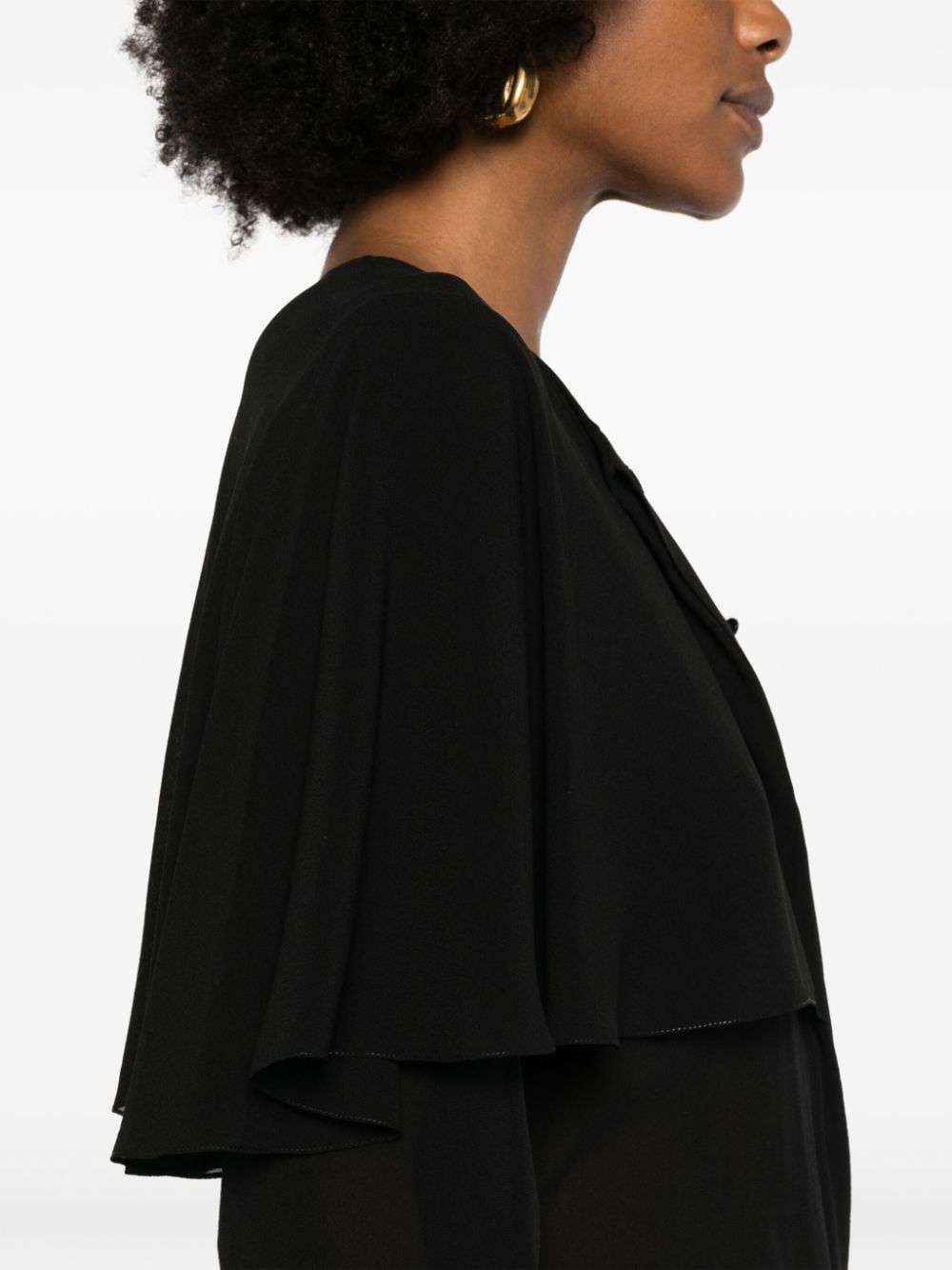 Chloè Black Silk Georgette Crepe Blouse image 1