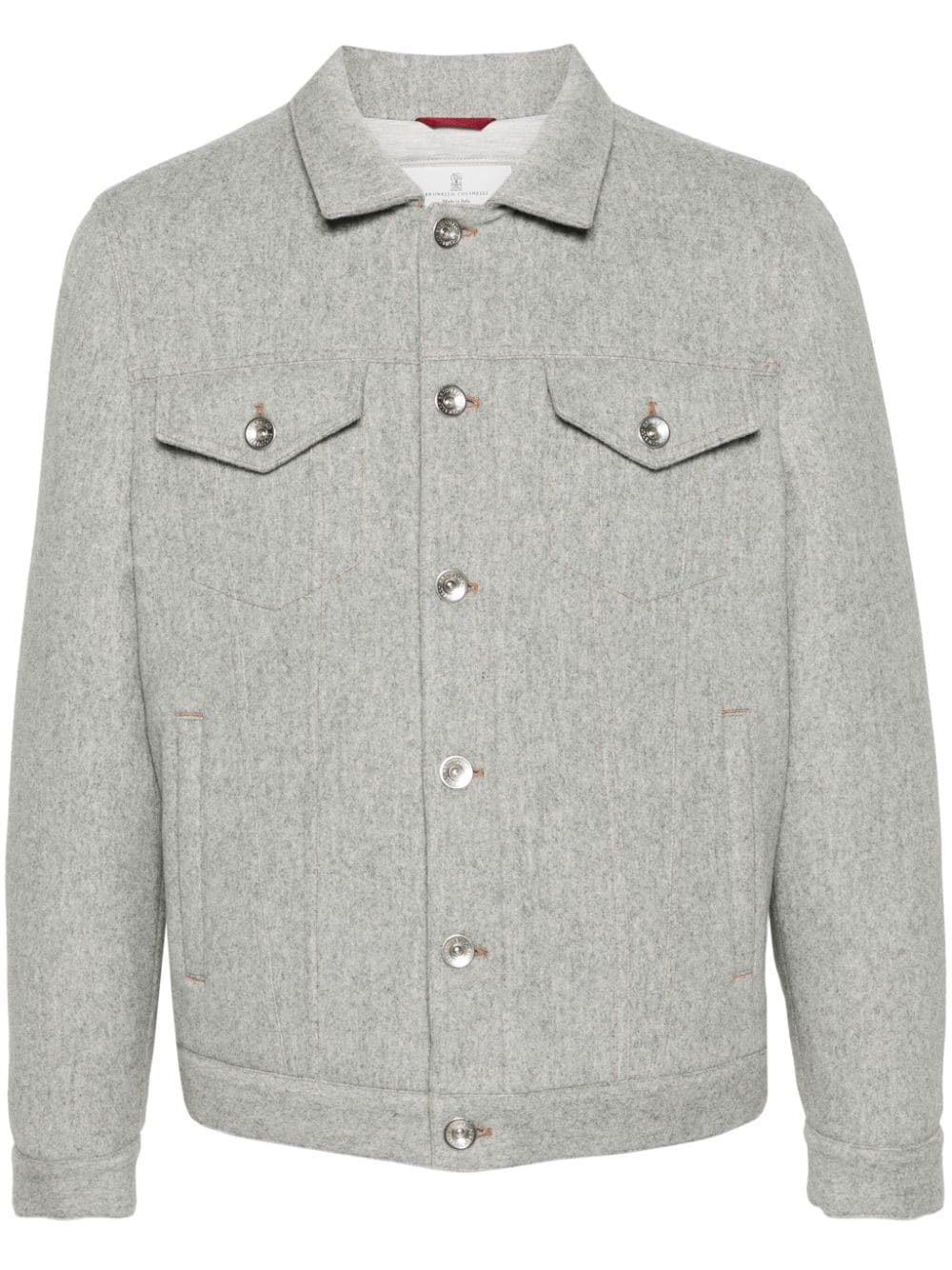 Brunello Cucinelli Coats Light Grey image 0